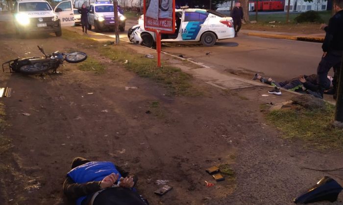 Berazategui: Robo, persecución y aprehensión de motochorros